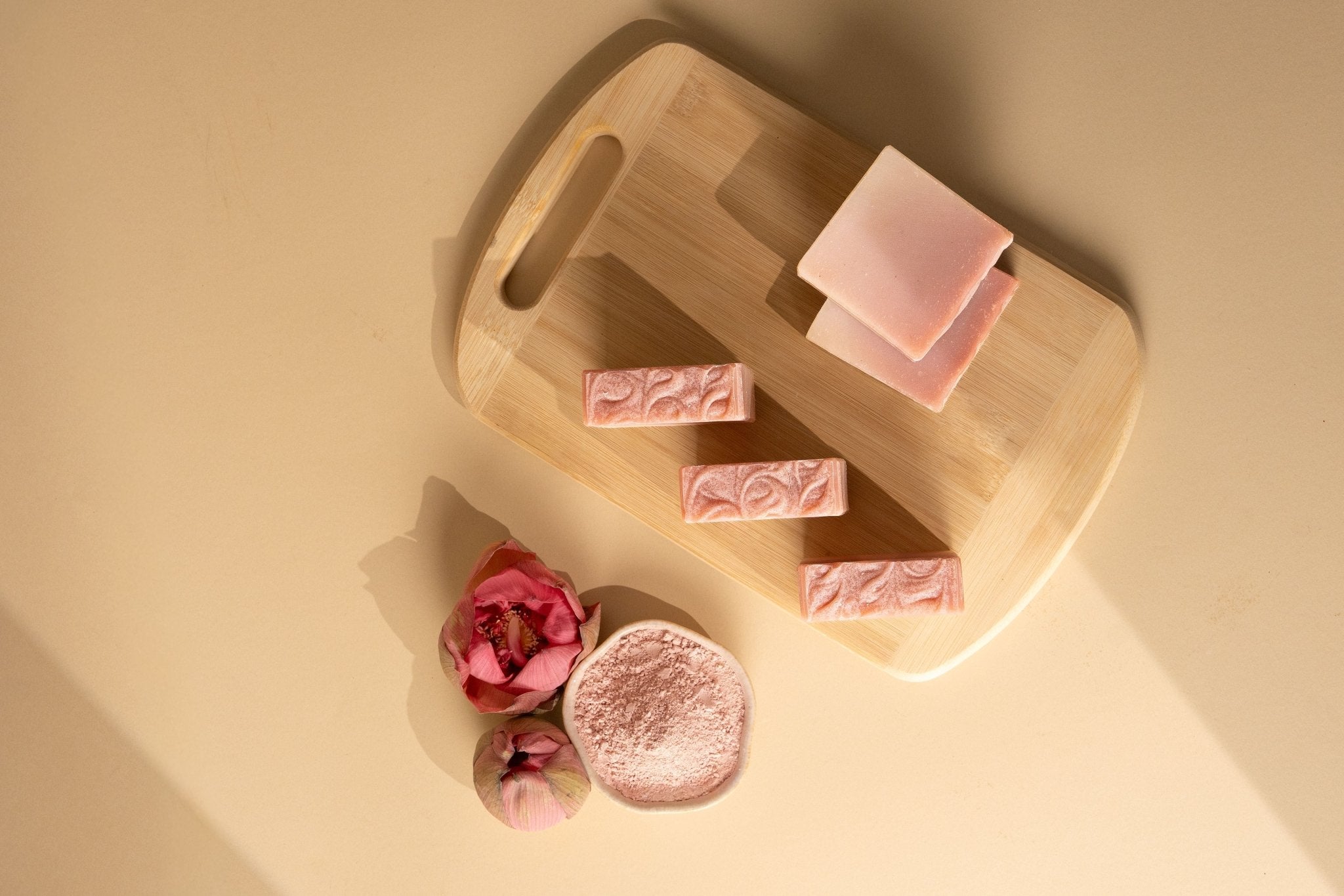 French Pink Clay Cold Process Soap for Gentle Skin Care – Soap on Brown Living™. SKU: ROC1015X. Img 3.