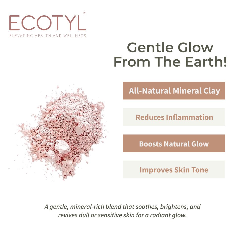 French Pink Clay | Gentle Detox Clay | Skin Brightening | 80g – Face Mask by Ecotyl available on Brown Living™. . SKU: ECOTYL00043. Img 2.