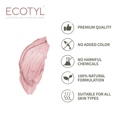 French Pink Clay | Gentle Detox Clay | Skin Brightening | 80g – Face Mask by Ecotyl available on Brown Living™. . SKU: ECOTYL00043. Img 3.