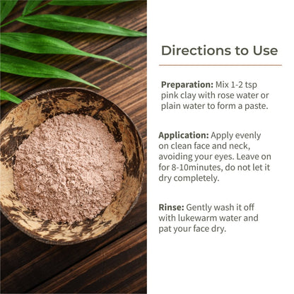 French Pink Clay | Gentle Detox Clay | Skin Brightening | 80g – Face Mask by Ecotyl available on Brown Living™. . SKU: ECOTYL00043. Img 4.