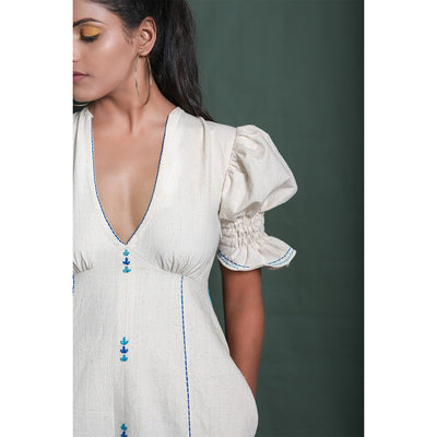 Freya Tea Length Dress | Elegant Midi Dress for Women | Timeless Style – Womens Dress on Brown Living™. SKU: DL0132XSn. Img 2.