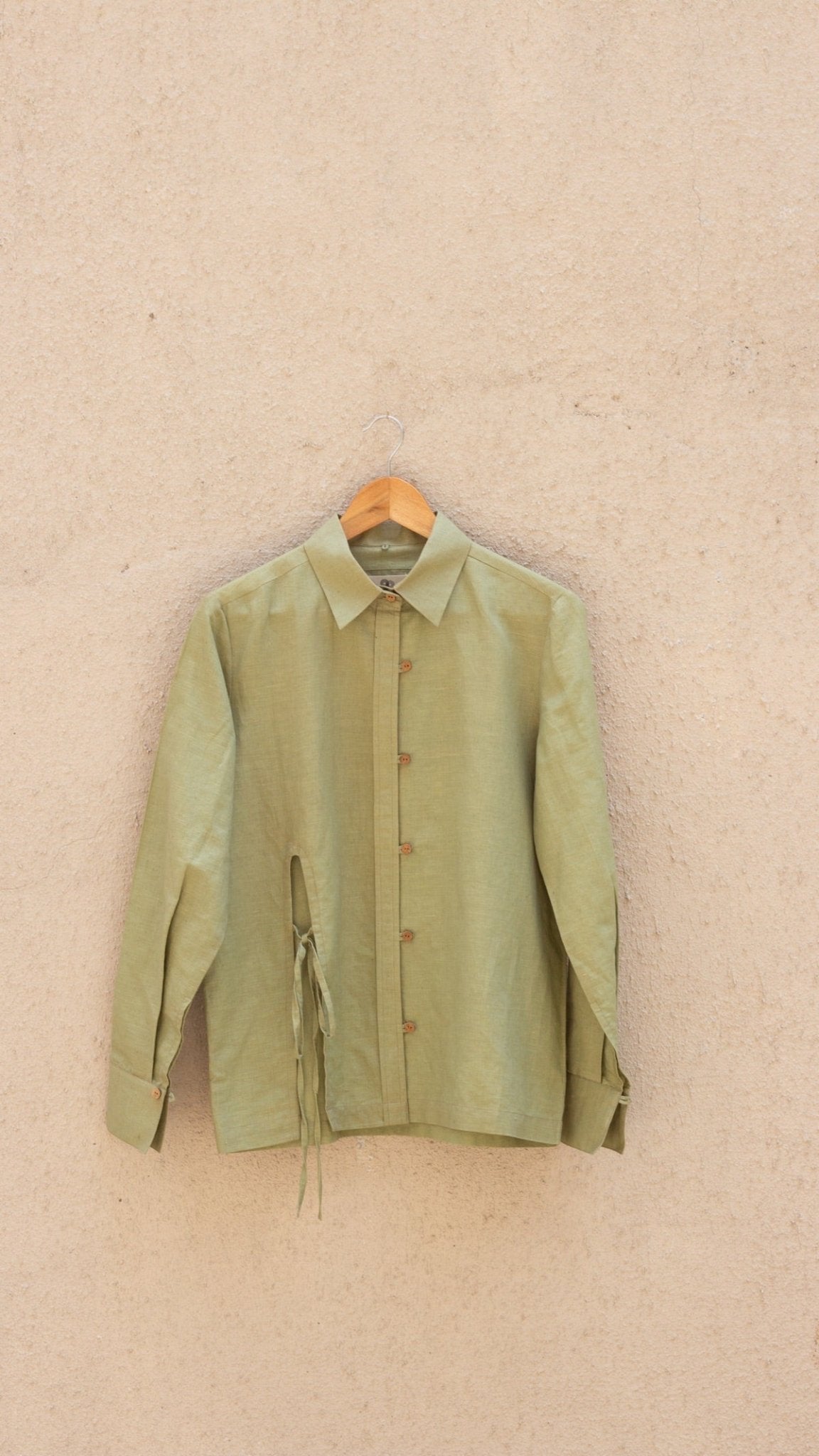 Front Slit Hemp Cotton Shirt | Verified Sustainable by Brown Living™