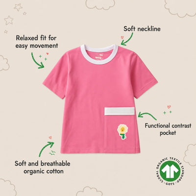 Froyo Fun Unisex Cotton Tee | 100% Cotton, Dye-Free & Skin Friendly – Kids T-Shirts on Brown Living™. SKU: KT04A-2-4Y. Img 11.