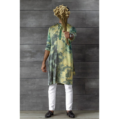 Gael Kurta | Minimal Cotton Kurta for Men | Everyday Ethnic Wear – Mens Ethnic Sets on Brown Living™. SKU: TMS0171-XS. Img 1.