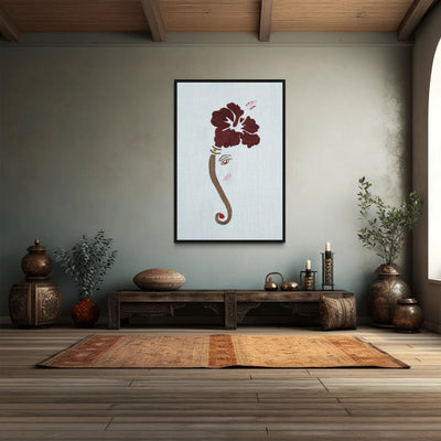 Gajavakra Wall Art – Trunk of Elephant | Unframed 12x8 Inch – Wall Decor on Brown Living™. SKU: UD00000239. Img 1.