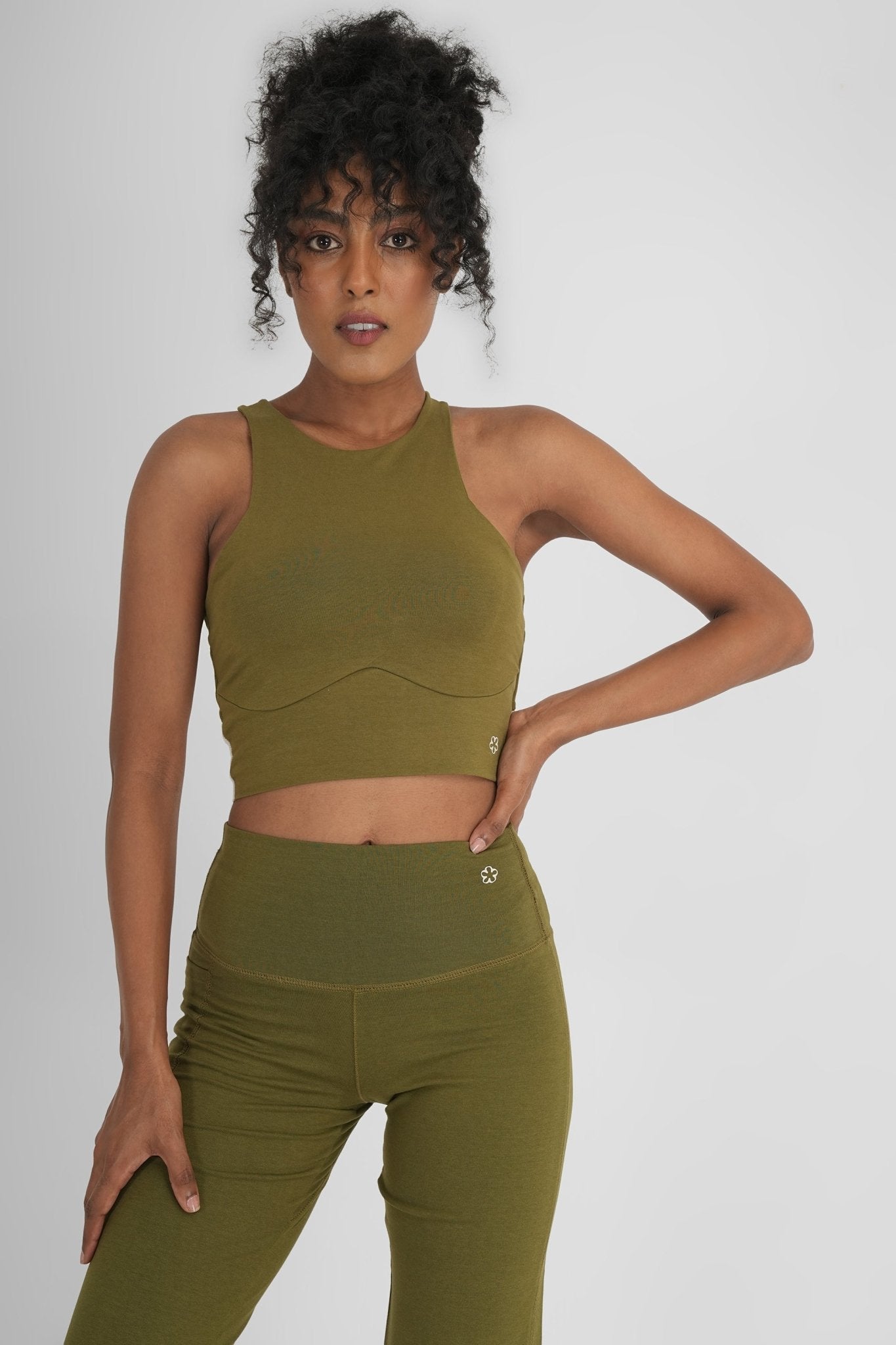 Gala Kelp Co - ordinated Set | Comfortable Women’s Activewear Set – Womens Co - Ord Sets on Brown Living™. SKU: ELGLCOKLPXS. Img 7.