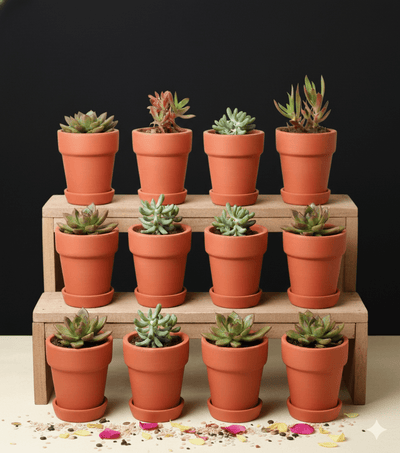 Gamla Planter Small 4 Inch | Terracotta Handmade Pot – Home & Garden on Brown Living™. SKU: PL10-12. Img 3.