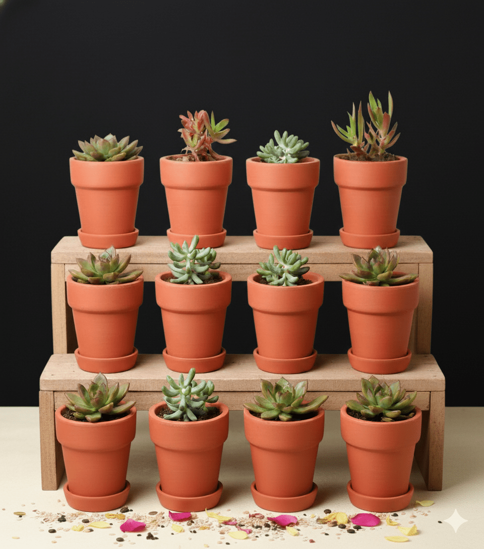 Gamla Planter Small 4 Inch | Terracotta Handmade Pot – Home & Garden on Brown Living™. SKU: PL10-12. Img 3.