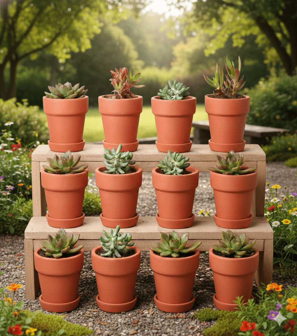 Gamla Planter Small 4 Inch | Terracotta Handmade Pot – Home & Garden on Brown Living™. SKU: PL10-12. Img 4.