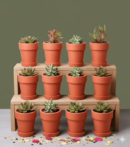 Gamla Planter Small 4 Inch | Terracotta Handmade Pot – Home & Garden on Brown Living™. SKU: PL10-12. Img 2.