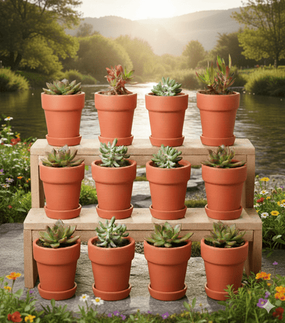 Gamla Planter Small 4 Inch | Terracotta Handmade Pot – Home & Garden on Brown Living™. SKU: PL10-12. Img 7.