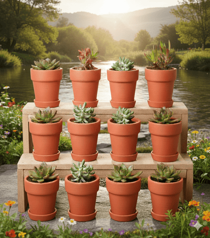Gamla Planter Small 4 Inch | Terracotta Handmade Pot – Home & Garden on Brown Living™. SKU: PL10-12. Img 7.