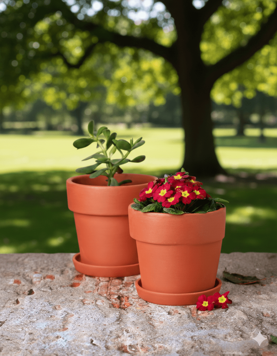 Gamla Planter Small 4 Inch | Terracotta Handmade Pot – Home & Garden on Brown Living™. SKU: PL10-2A. Img 17.