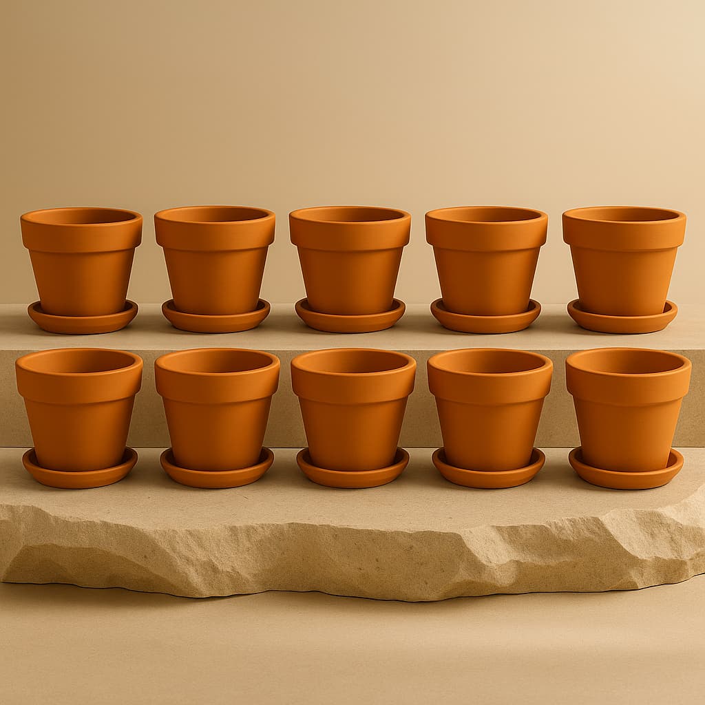 Gamla Planter Small 4 Inch | Terracotta Handmade Pot – Home & Garden on Brown Living™. SKU: PL10-6. Img 13.