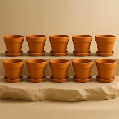 Gamla Planter Small 4 Inch | Terracotta Handmade Pot – Home & Garden on Brown Living™. SKU: PL10-6. Img 13.