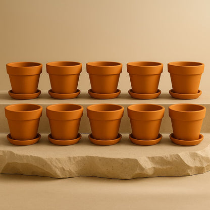 Gamla Planter Small 4 Inch | Terracotta Handmade Pot – Home & Garden on Brown Living™. SKU: PL10-6. Img 13.