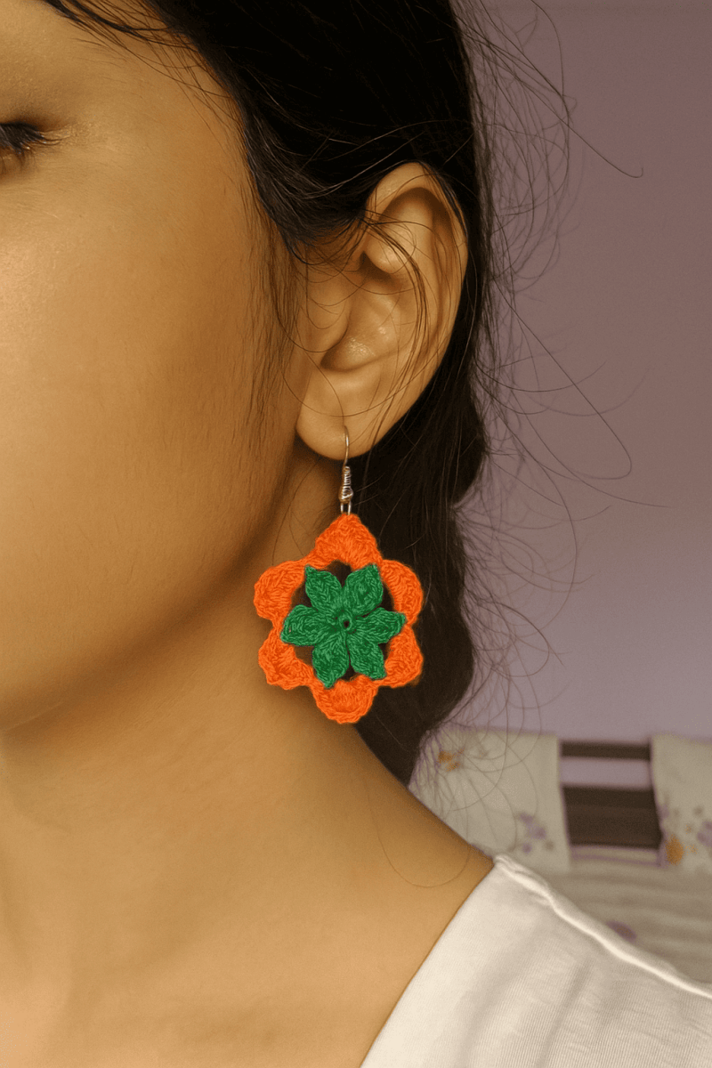 Garden Crochet Earring – Womens Earrings by Kauseyah available on Brown Living™. . SKU: KJ23. Img 1.