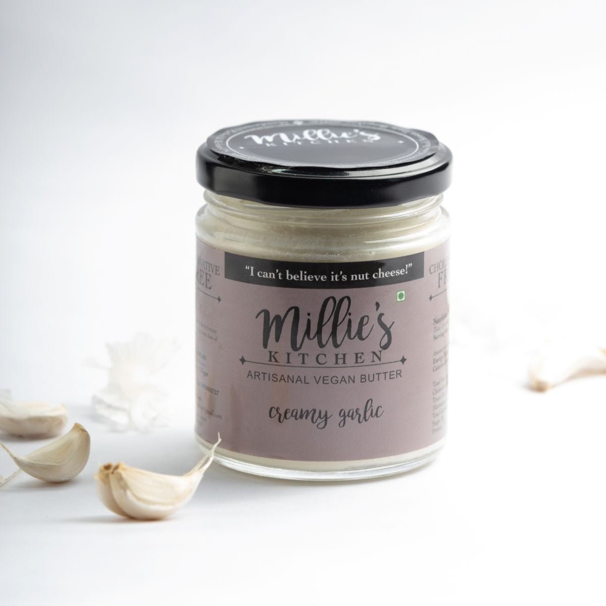 Garlic Butter – Rich, Creamy Spread with Fresh Garlic Aroma – Jams & Spreads on Brown Living™. SKU: BU01GB. Img 1.