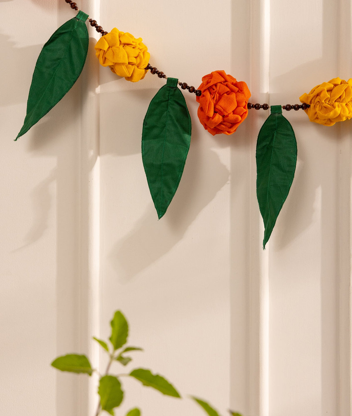 Genda Toran | Diwali Festive Door Decor For Home Entrance – Decor & Artefacts on Brown Living™. SKU: Gul_Diwali_26_018. Img 2.