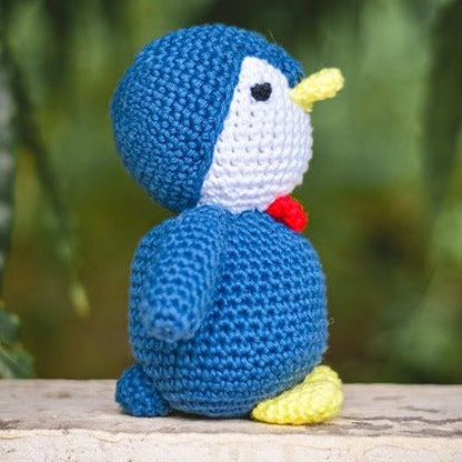 Gentleman Penguin Handcrafted Crochet Soft Toy | Verified Sustainable by Brown Living™