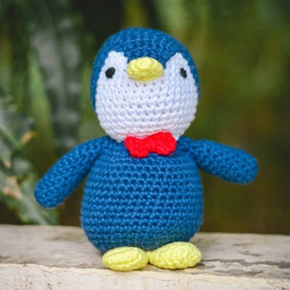 Gentleman Penguin Handcrafted Crochet Soft Toy | Verified Sustainable by Brown Living™