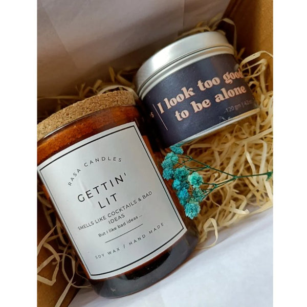 Gettin' Lit Candle Bundle- Vanilla Coconut & Chocolate | Verified Sustainable Candles Fragrances on Brown Living™