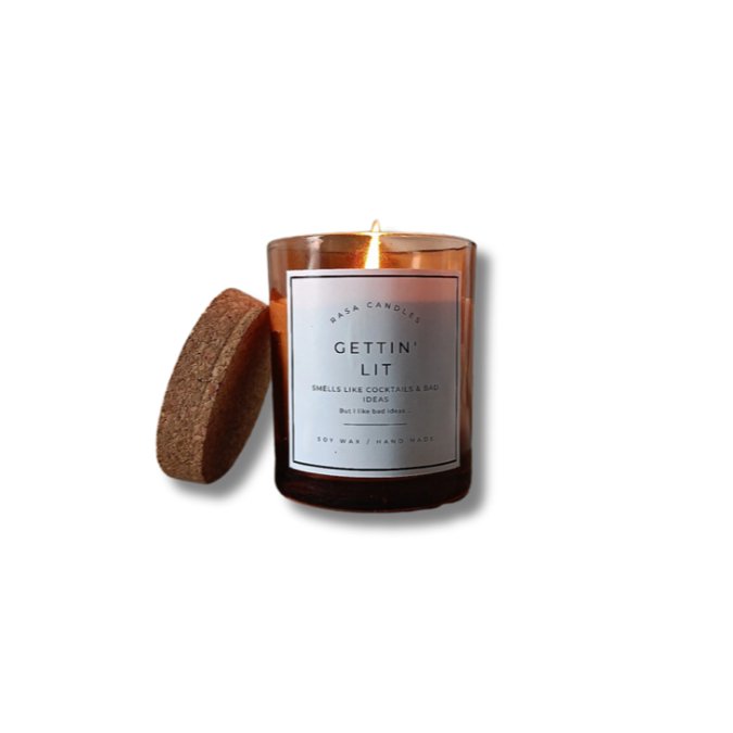 Gettin' Lit Soy Wax Candle - Vanilla Coconut | Verified Sustainable by Brown Living™