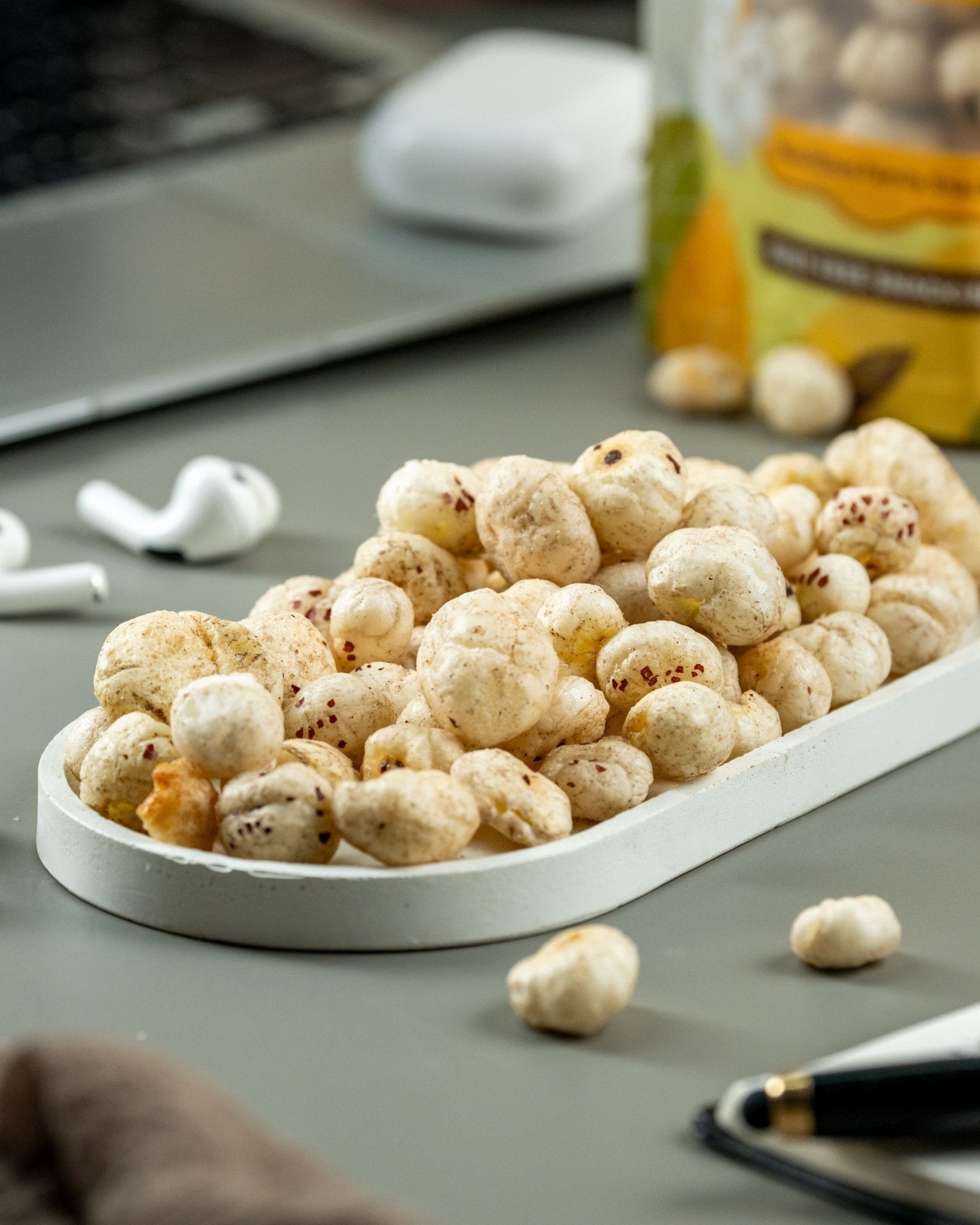 Ghee Roasted Makhana | Crunchy & Nutritious Fox Nut Snack – Healthy Snacks on Brown Living™. SKU: NN_12. Img 4.