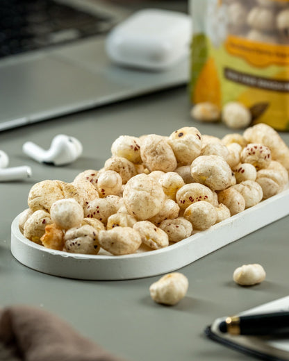 Ghee Roasted Makhana | Crunchy & Nutritious Fox Nut Snack – Healthy Snacks on Brown Living™. SKU: NN_12. Img 4.