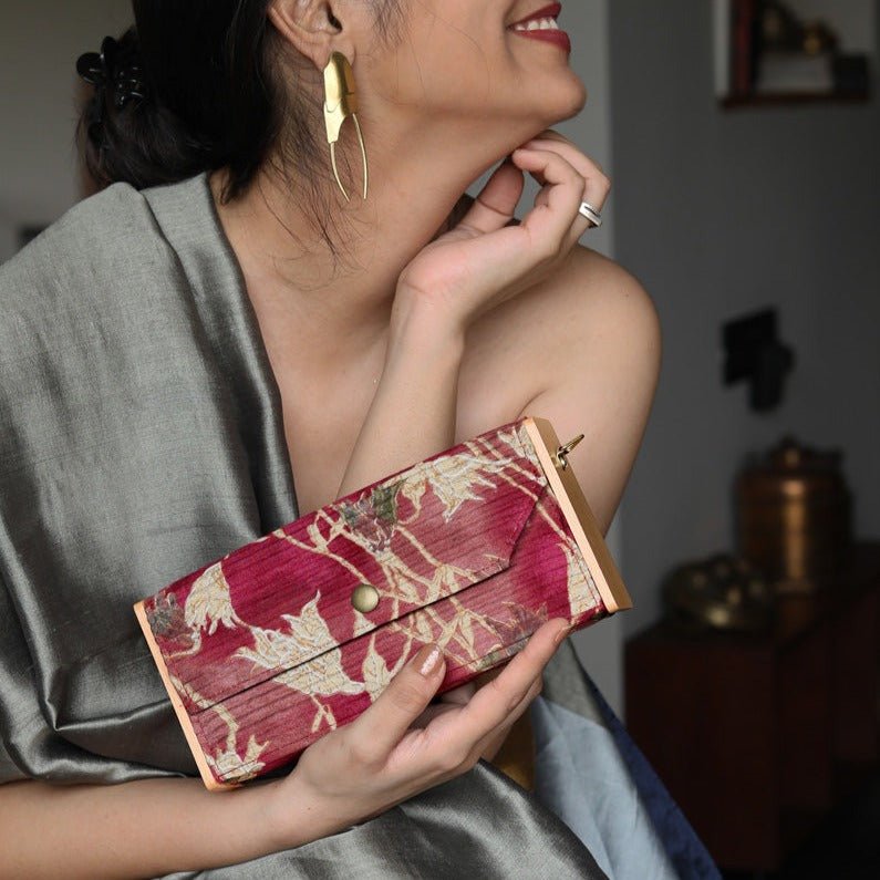 Gift For Her - Mini Red Clutch Gift Box | Verified Sustainable by Brown Living™