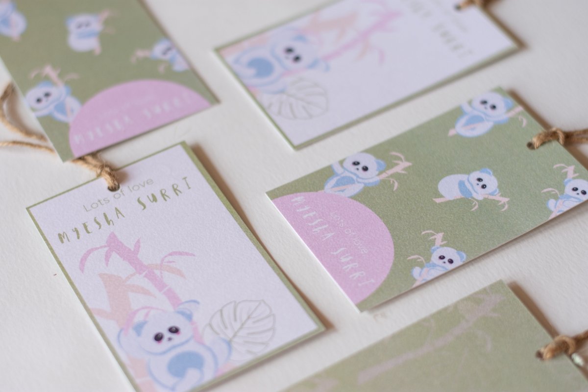 Gift Tags - K for Koala | Pastel | 350 GSM Double Pasted Texture Paper | Verified Sustainable by Brown Living™