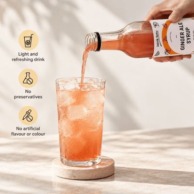 Ginger Ale Syrup 500ml | Ginger Drink Mixer – Honey & Syrups on Brown Living™. SKU: GAJS. Img 2.