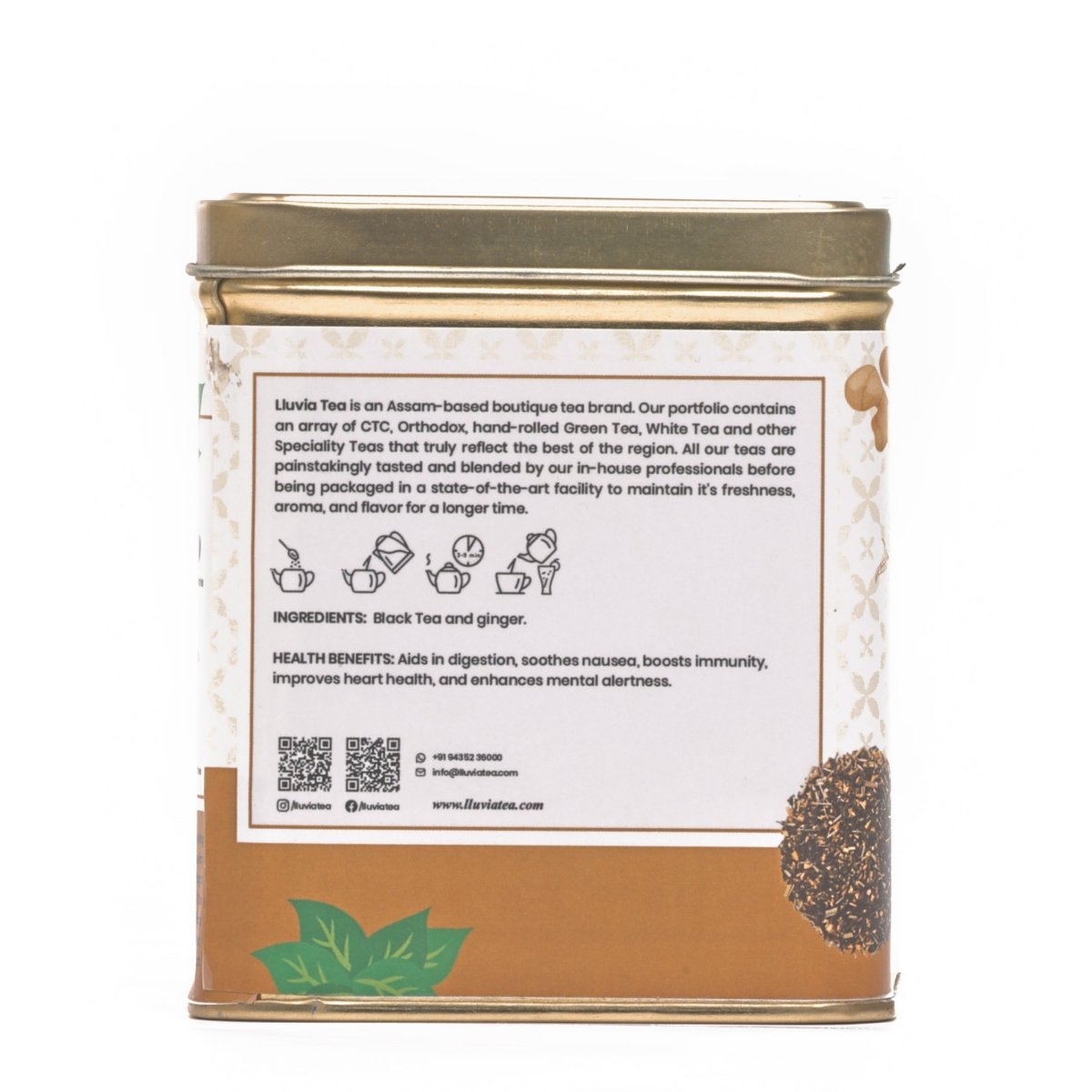 Ginger Black Tea | Immune Support and Energy Boost - 70g | Verified Sustainable by Brown Living™