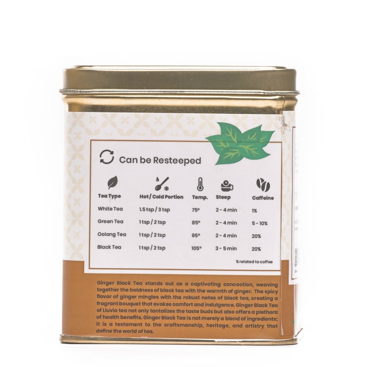 Ginger Black Tea | Immune Support and Energy Boost - 70g | Verified Sustainable by Brown Living™