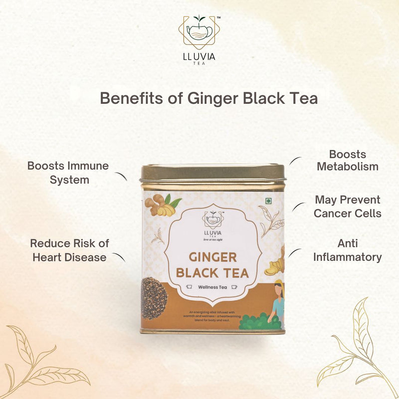 Ginger Black Tea | Immune Support and Energy Boost - 70g | Verified Sustainable by Brown Living™