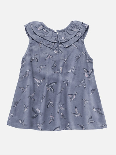 Girls Bird Flock Top & Shorts Set Regular Fit – Cute Summer Outfit – Kids Daywear Sets on Brown Living™. SKU: PG119_1. Img 3.