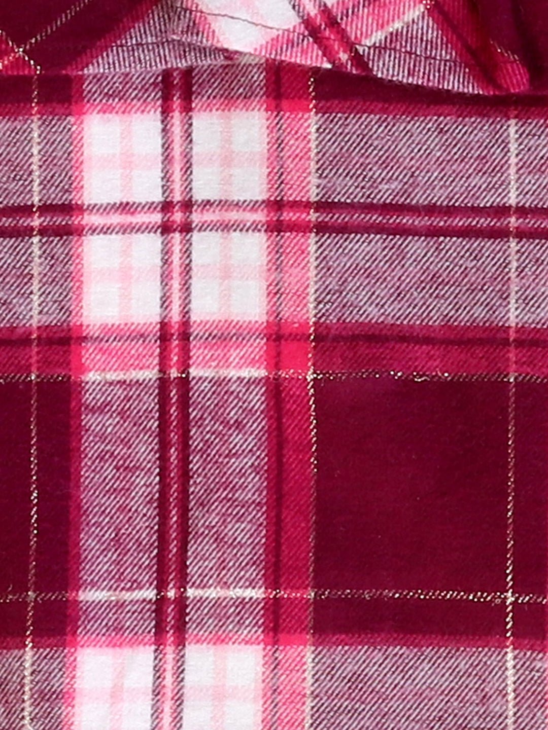 Girls Brushed Cotton Scarlet Dark Pink Dress – Kids Daywear Sets on Brown Living™. SKU: PG122B_1. Img 3.