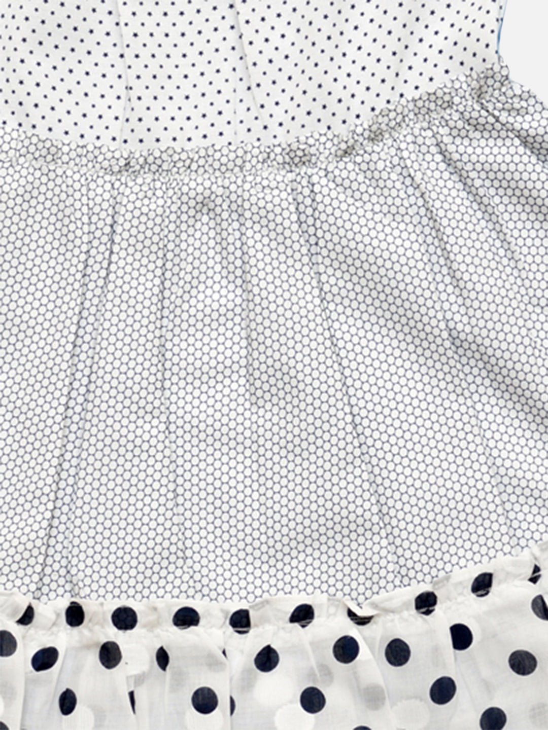 Girls Cotton Dodger Dress White & Blue – Stylish Summer Outfit for Kid – Kids Daywear Sets on Brown Living™. SKU: PG139_1. Img 3.