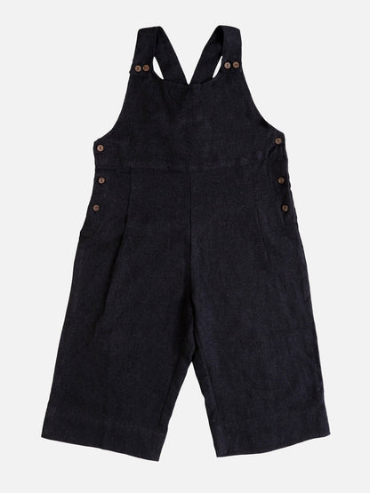 Girls Cotton Melange Jumpsuit – Grey – Kids Daywear Sets on Brown Living™. SKU: PG154_1. Img 1.