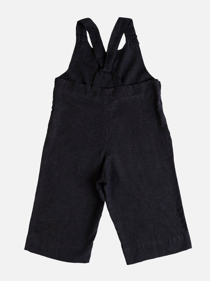 Girls Cotton Melange Jumpsuit – Grey – Kids Daywear Sets on Brown Living™. SKU: PG154_2. Img 2.