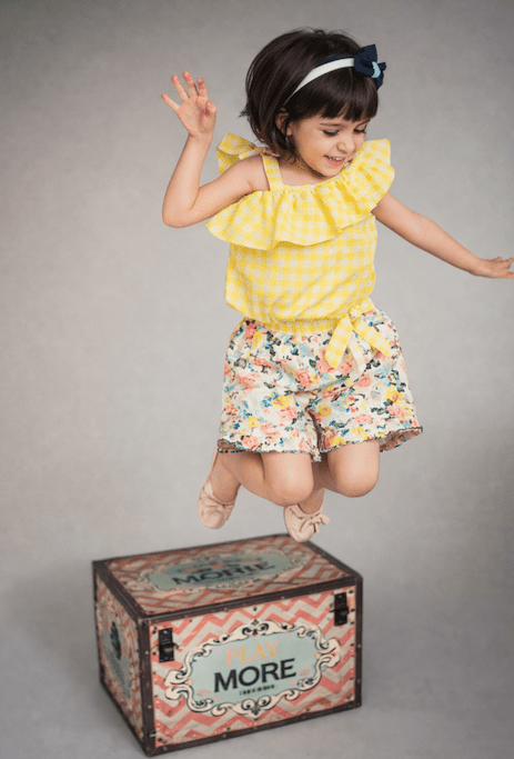 Girls Honeydew Set Regular Fit – Comfortable Stylish Outfit for Kids – Kids Daywear Sets on Brown Living™. SKU: PG142_1. Img 7.