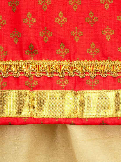 Girls Linen Kurta With Gharara Set for Kids – Kids Daywear Sets on Brown Living™. SKU: PG144_1. Img 3.