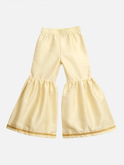 Girls Linen Kurta With Gharara Set for Kids – Kids Daywear Sets on Brown Living™. SKU: PG144_1. Img 5.