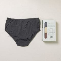 Girls Organic Briefs – Plant Dyed, Anti - Microbial (Pack of 3) – Kids Inner Wear on Brown Living™. SKU: BVG010IGYMG3. Img 5.