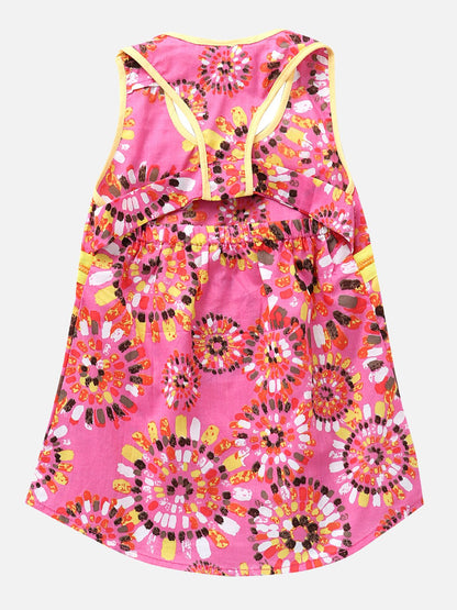 Girls Rouge Top & Shorts Set Regular Fit – Stylish Summer Outfit – Kids Shirts on Brown Living™. SKU: PG032_1. Img 3.