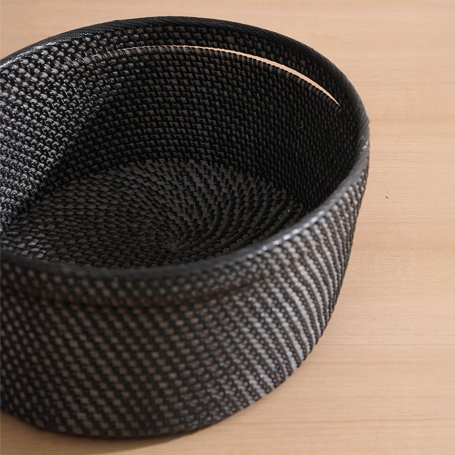 Giza Basket Black – Handmade Rattan, Eco - Friendly Storage & Home Decor – Home Decor on Brown Living™. SKU: GizaBasket. Img 4.