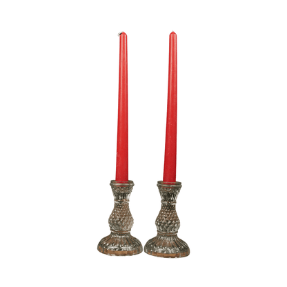 Glass Glow Candle Set – Candle & Stand Set of 2 – Home Decor on Brown Living™. SKU: CC14. Img 5.