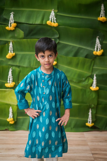 Gleaming Leaf - Boys Ethnic Wear | Verified Sustainable by Brown Living™