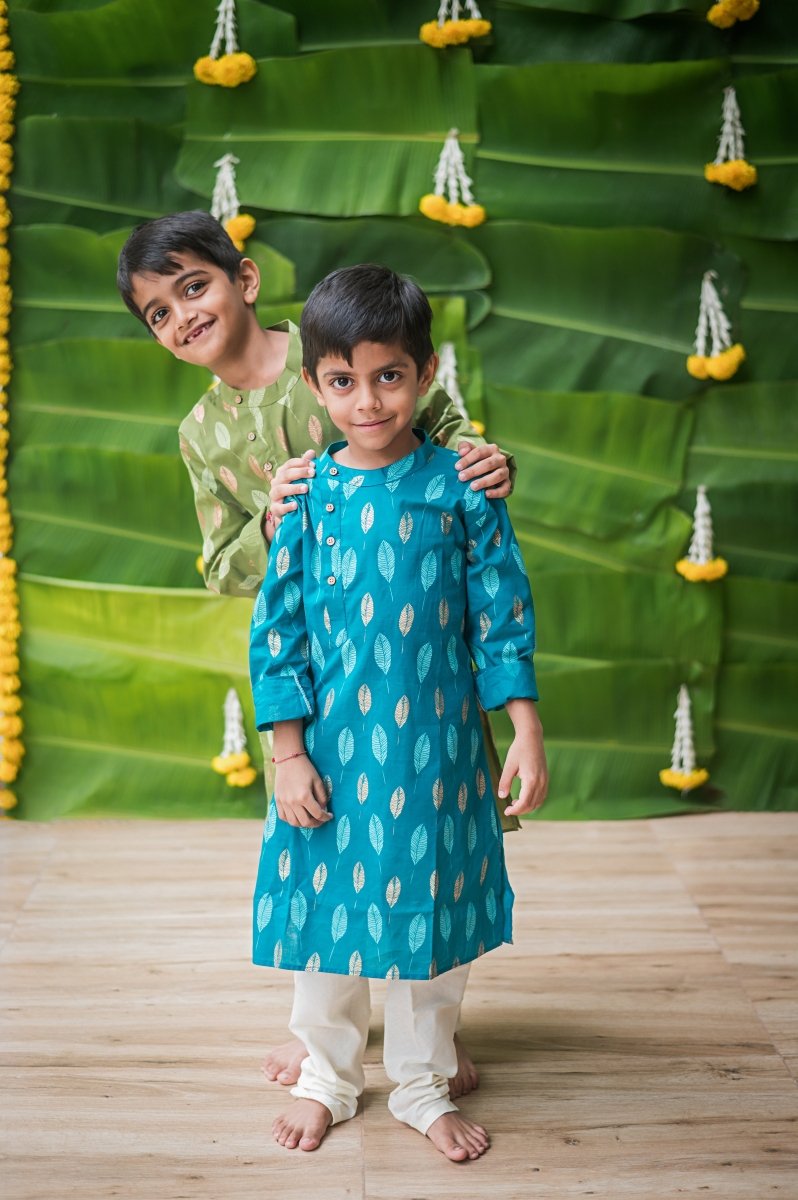 Gleaming Leaf - Boys Ethnic Wear | Verified Sustainable by Brown Living™