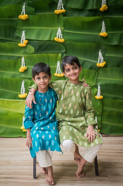 Gleaming Leaf - Boys Ethnic Wear | Verified Sustainable by Brown Living™